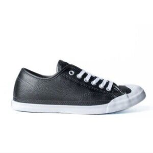Converse Jack Purcell Low Top Black Metallic Sneakers Tennis Shoes, 8(M) 10(W)